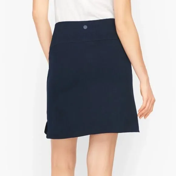 Talbots XL Everyday Stretch Skort Bright White Cotton Blend